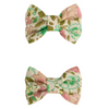Miniclic Hair Clip made with Pale Pink Liberty Fabric - Fl Rose Pale