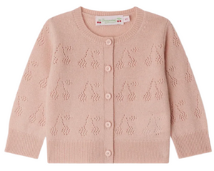 Baby Girls' and Girls' Gwenoli Pink Cashmere Cardigan