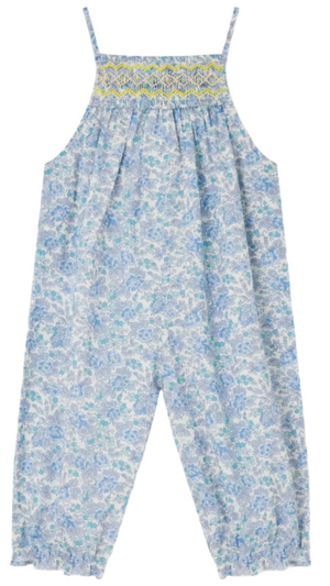 Baby Girls' Lilisy Smocked Overalls Made with Liberty Fabric