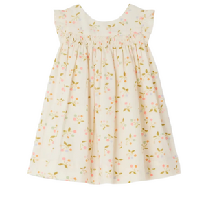 Baby Girls' and Girls' Clothibis Smocked Dress with Cherry Print