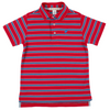 Baby Boys' and Boys' Prim & Proper Polo - Richmond Red/Wood Boat Blue & Buckhead Blue Stripe/WBB