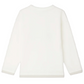 Bonpoint Boys' Bartholome White T-shirt with Car Print in organic cotton, shown from the back and laid flat on a white background.