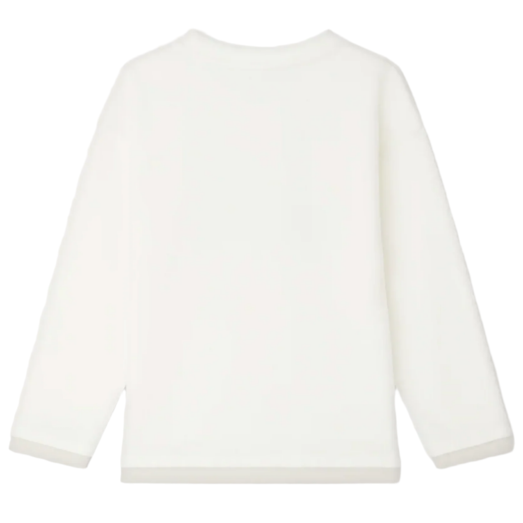 Bonpoint Boys' Bartholome White T-shirt with Car Print in organic cotton, shown from the back and laid flat on a white background.
