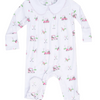 Baby Girls' Smocked Peter Pan Snap Footie - Baby Golf Carts Pink