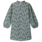 The Bonpoint Girls' Topaz Dress features an embroidered collar and is crafted from pleated Liberty velvet fabric.