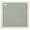 Geometric Silk Oxford Pocket Square - Mid Green