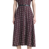 Kiera Dress - Deep Cherry Diamond