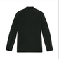 Back view of the Sid Mashburn Chore Jacket—a long-sleeve black jacket with a collar, crafted from soft cashmere flannel—shown against a plain white background.