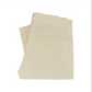 A folded pair of Sid Mashburn Slim Straight 5-Pocket Pants in light beige corduroy with a visible back pocket is displayed on a white background—these men’s pants offer a modern yet comfortable slim straight fit.