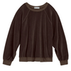 Samos Velour Sweatshirt - Walnut