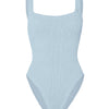 Square Neck Swim - Metallic Ice Blue
