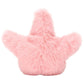 The Jellycat Fluffy Starfish is a pink, fluffy, star-shaped plush toy displayed against a white background.