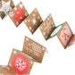 Add a touch of festive charm to your holiday decorations with Meri Meri’s delightful set of triangular folded cards featuring designs like snowflakes, hearts, and stars, along with cheerful messages such as "Happy Holidays" and "Fa la la!" Perfect for craft enthusiasts, these can be beautifully complemented with the Meri Meri Gingerbread Stickers for an extra dose of holiday spirit.