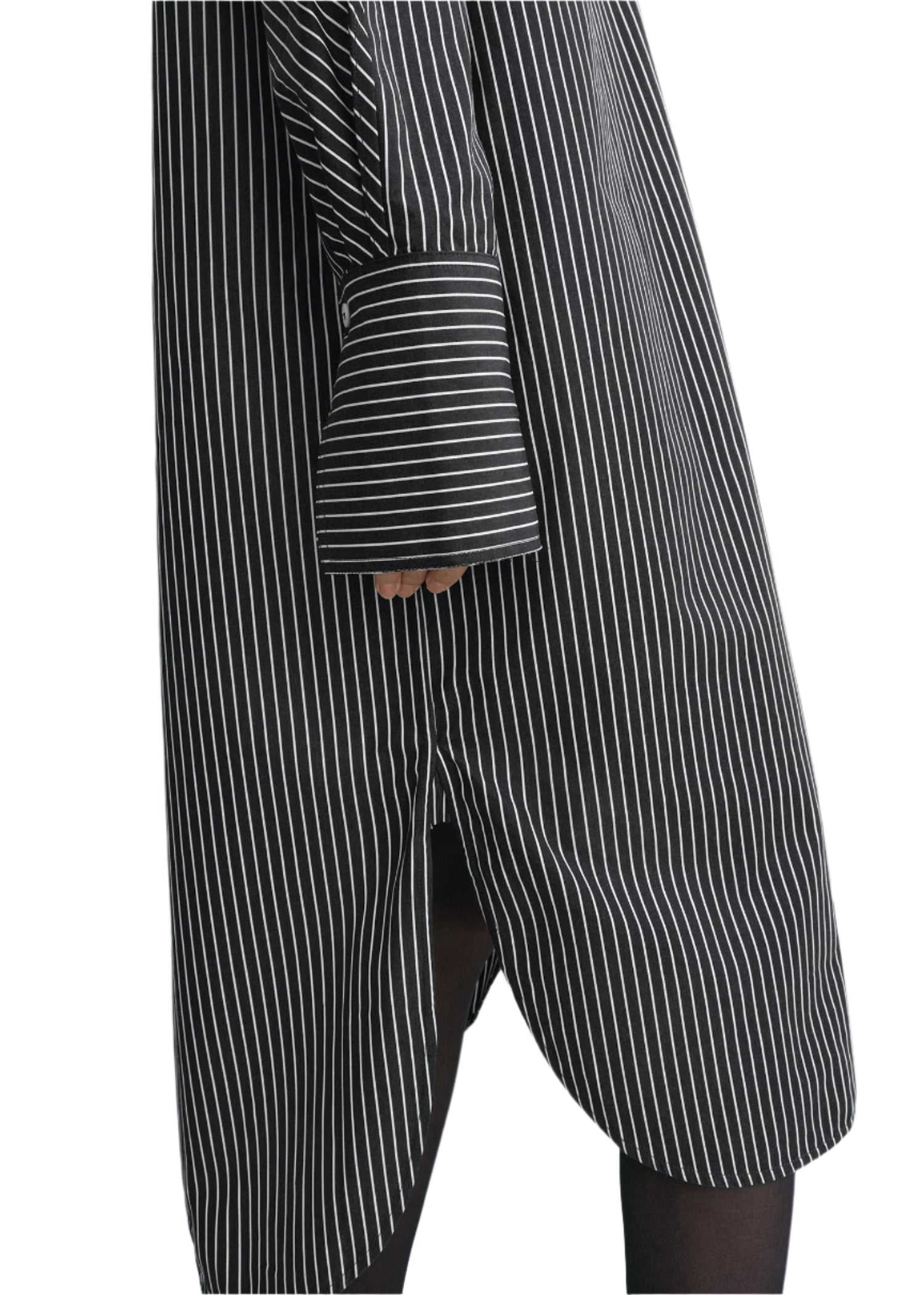 Striped Kimono-Sleeve Shirtdress Striped Kimono-Sleeve Shirtdress