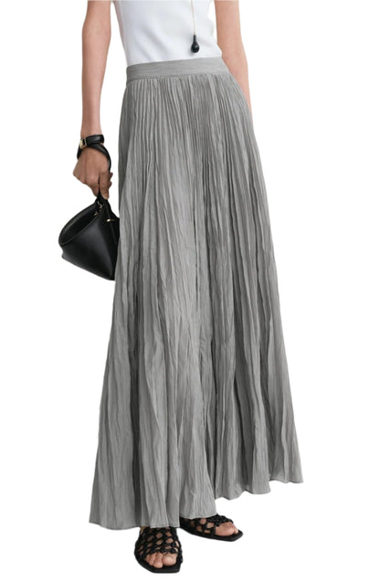 Crinkled Plissé Skirt