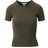 Essential Ribbed Tee - Dark Olive