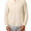 Long-Sleeved Cloud Henley - Ivory Heather