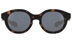 The IZIPIZI #c Polarized Sunglasses are unisex, featuring a round tortoiseshell frame and dark polarized lenses for UV protection, shown on a white background.