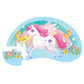 The Sweet Unicorn 12 Piece Mini Puzzle by Crocodile Creek features a unicorn with wings, pink mane and tail, plus butterflies, flowers, and a starry blue background—a colorful kids or travel puzzle.