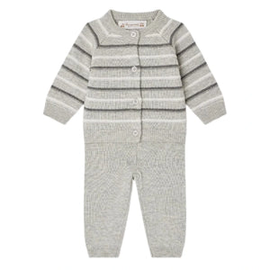 Baby Boys' Justino Grey Striped Set