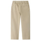 Boys’ Maurice Straight Pants by Bonpoint in beige, shown from the back, feature an elastic waistband and a single welt pocket on the right side, crafted from soft organic cotton.