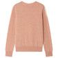 A Girls’ Margaux Cherry Cashmere Sweater by Bonpoint is shown laying flat with the back side facing up.