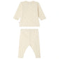 Bonpoint Baby Girl’s Timao Set with Cherry Print, shown from the back; includes a long-sleeve top with snap-button fastening and matching pants.