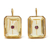 Tile Earrings - Citrine