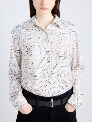 Eve Top Printed Parachute Flou