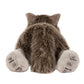 A plush Ulrich Wolf by Jellycat, facing away to show its back, tail, and two hind paws with visible paw pad stitching.