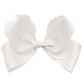 Milledeux® Jumbo Boutique Bow – Alligator Clip – White