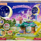 Box of Calico Critters Woodland Wonder Fairy Castle, a playset that includes a treehouse, pink cottage, magical castle, moon swing, fairy accessories, and enchanting fairy forest scenery. Suitable for ages 3 and up.