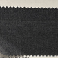 A rectangular swatch of dark gray fabric from the Samuelsohn Slim Fit Flat Front Wool Pants, featuring an unfinished hem and pinked edges, is displayed on a light background.