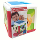 A box displays a young child playing with the Hape Shape Sorting Box, a colorful wooden toy featuring shapes and a worm illustration—an engaging educational toy for toddlers.