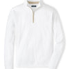 Albatross Cotton-Blend Piqué Quarter-Zip - White