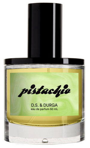 Experience the sophistication of Studio Juice with the "D.S. & DURGA Pistachio 50ML" eau de parfum by D.S. & Durga, elegantly packaged in a stylish 50 mL bottle.