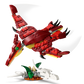The LEGO® Creator 3-in-1 Fierce Dinosaur by Legos - Toyhouse features a red pterosaur soaring over a base with white bones and two small eggs, making this set perfect for imaginative play.