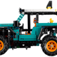 The LEGO® Technic™ Jeep® Wrangler Rubicon SUV by Legos – Toyhouse is a teal and black model with orange wheels, shown side view on a white background—perfect for collectors and model car enthusiasts.