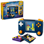 Build a toy video game controller with the LEGO® Creator 3-in-1 Retro Gaming Console by Legos - Toyhouse. This 268-piece set includes interchangeable screens and packaging—perfect for ages 8+ or as unique gamer room decor.