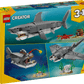 The Legos - Toyhouse LEGO® Creator 3-in-1 Fierce Shark with a Treasure Chest set lets you build a shark, angler fish, or manta ray with ocean scenes—ideal for sea animal fans.