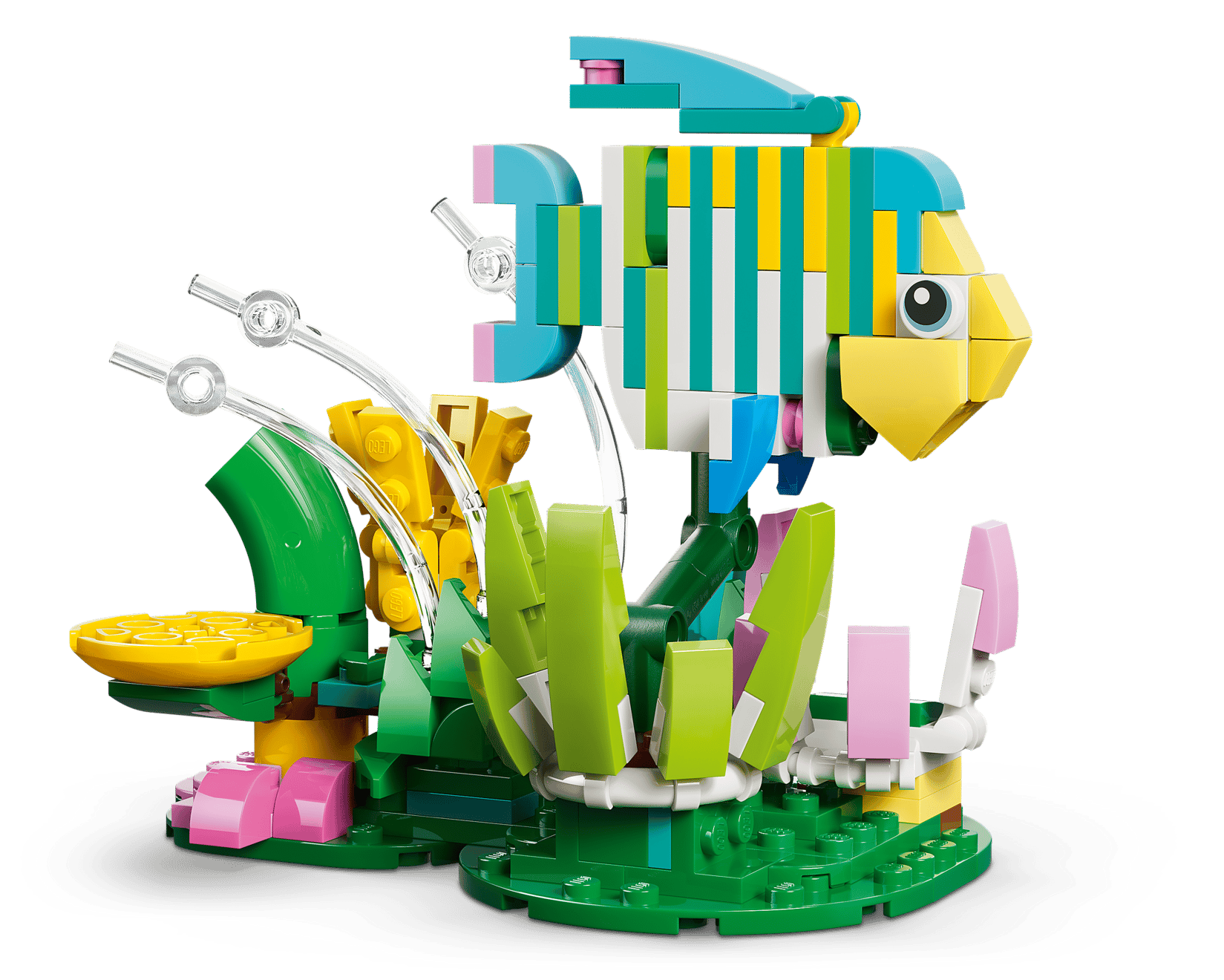 Build vibrant animal adventures with the LEGO® Creator 3-in-1 Wild Animals: Colorful Hummingbird by Legos - Toyhouse, featuring a bright hummingbird model and more for endless creative play.