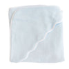 Kids' Scalloped Hooded Towel - Blue