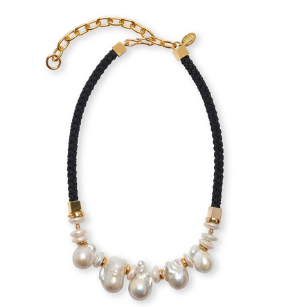 Lizzie Fortunato Plaza Pearl Collar