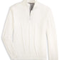 The Johnnie-O Motion Performance 1/4 Zip is a plain white long-sleeve golf shirt with a stand collar, shown laid flat on a white background.