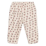 Louise Misha Girls’ Ysali Sweatpants in a cream hue feature an elasticated waist and are adorned with an allover pink and black floral print pattern. Delicate embroidery details add a charming touch to these cozy essentials.