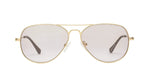 The Caddis Mabuhay Readers by Caddis are gold-framed aviator-style reading glasses featuring light-tinted lenses and a classic wire frame design, displayed facing forward against a white background.