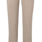 DL1961 Brady Slim Jean in beige with a tailored cut and pockets, front view.