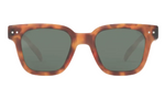 IZIPIZI Kids’ Road Polarized Sunglasses featuring a tortoiseshell square frame, dark polarized lenses with UV protection, shown from the front against a white background.