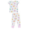 Baby and Kid's Short Sleeve Loungewear Set - Cute Sea Creatures