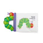 Kids Preferred’s The Very Hungry Caterpillar Soft Book features a textured, green caterpillar-shaped teether handle, perfect for little hands to explore and enjoy.